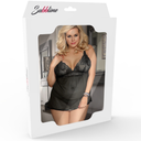 SUBBLIME QUEEN PLUS - FETISH CHEMISE E GARTER BELT