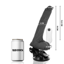 BASECOCK - VIBRADOR DE CONTROLE REMOTO REALISTA PRETO 19 CM