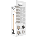 BASECOCK - VIBRADOR DE CONTROLE REMOTO NATURAL REALISTA 20 CM