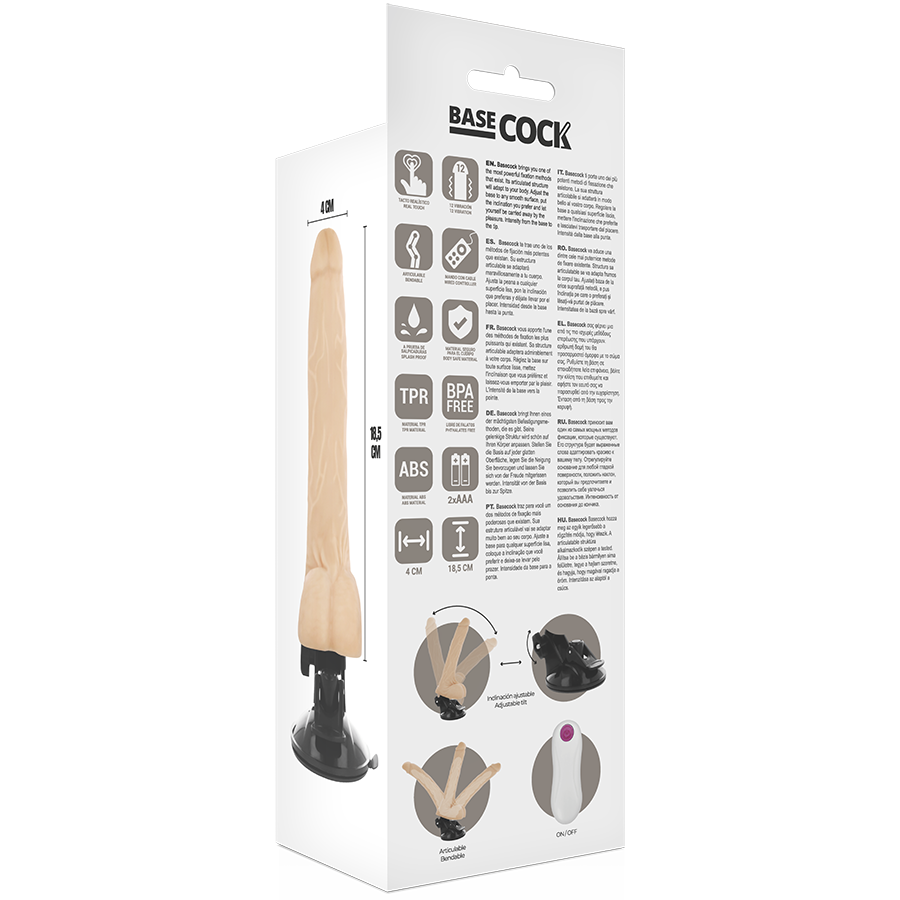 CARNE DE CONTROLE REMOTO DOBRÁVEL REALISTA BASECOCK 18,5 CM