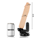 BASECOCK - VIBRADOR DE CONTROLE REMOTO NATURAL REALISTA 20 CM