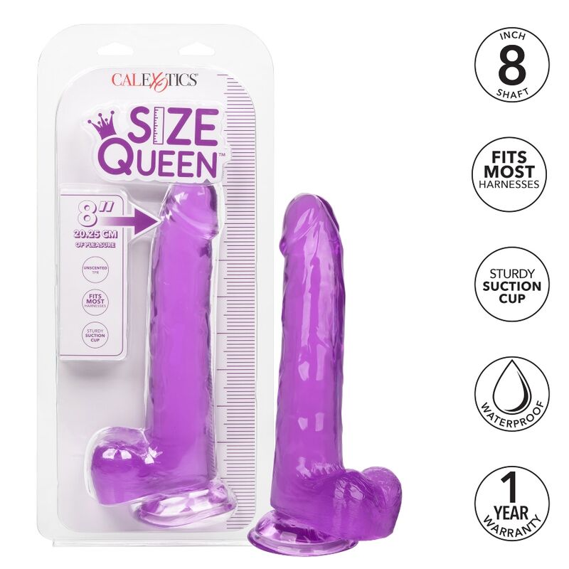 CALIFORNIA EXOTICS - DILDO QUEEN TAMANHO ROXO 20.3 CM