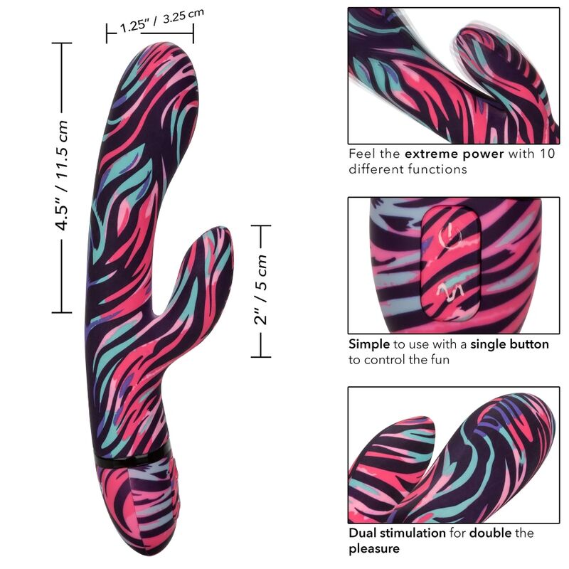 CALIFORNIA EXOTICS - VIBRADOR DE VARINHA DUPLA MENAGE A MOI