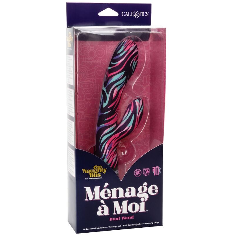 CALIFORNIA EXOTICS - VIBRADOR DE VARINHA DUPLA MENAGE A MOI