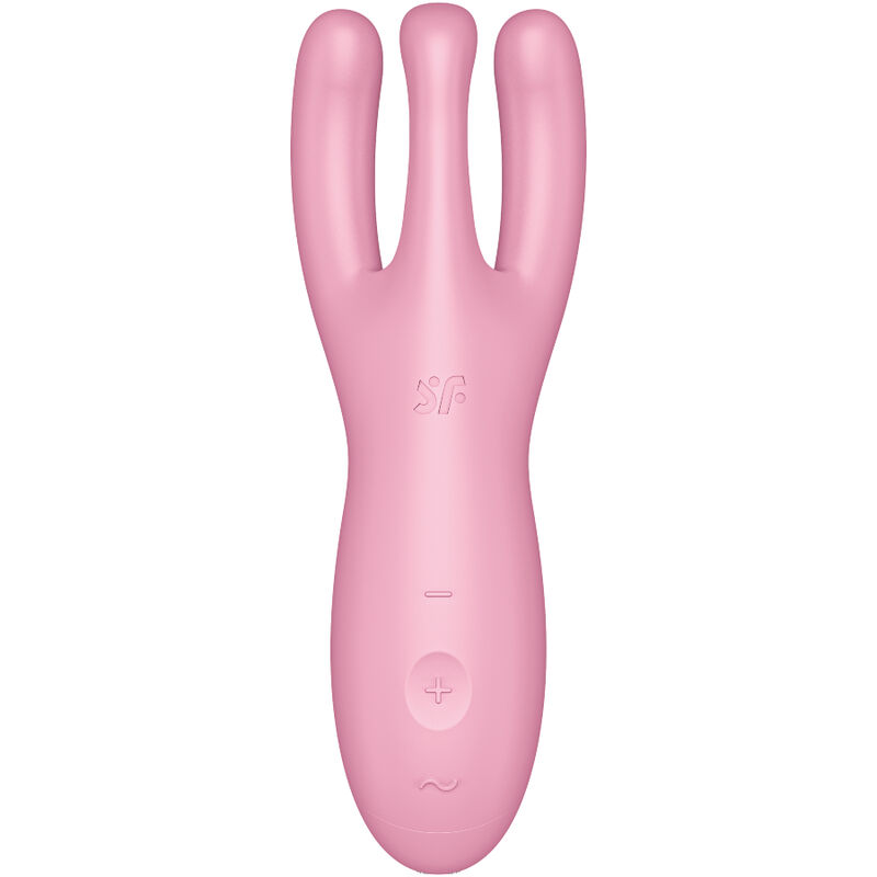 SATISFYER - APP VIBRADOR THREESOME 4 ROSA