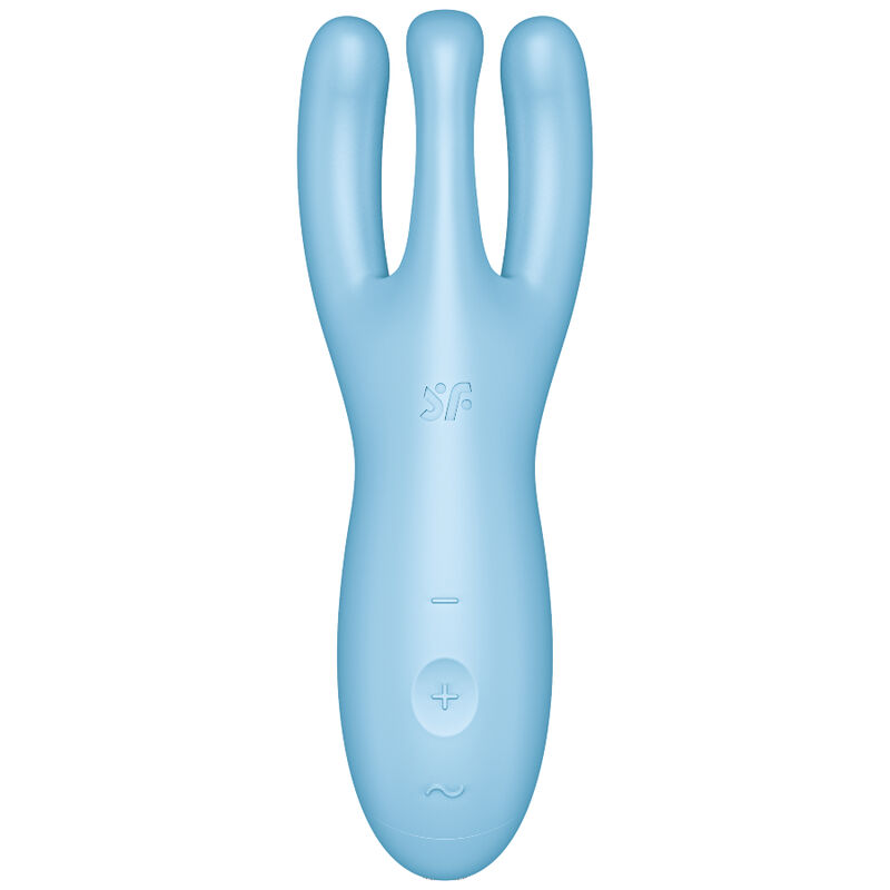 SATISFYER - APP VIBRADOR THREESOME 4 AZUL