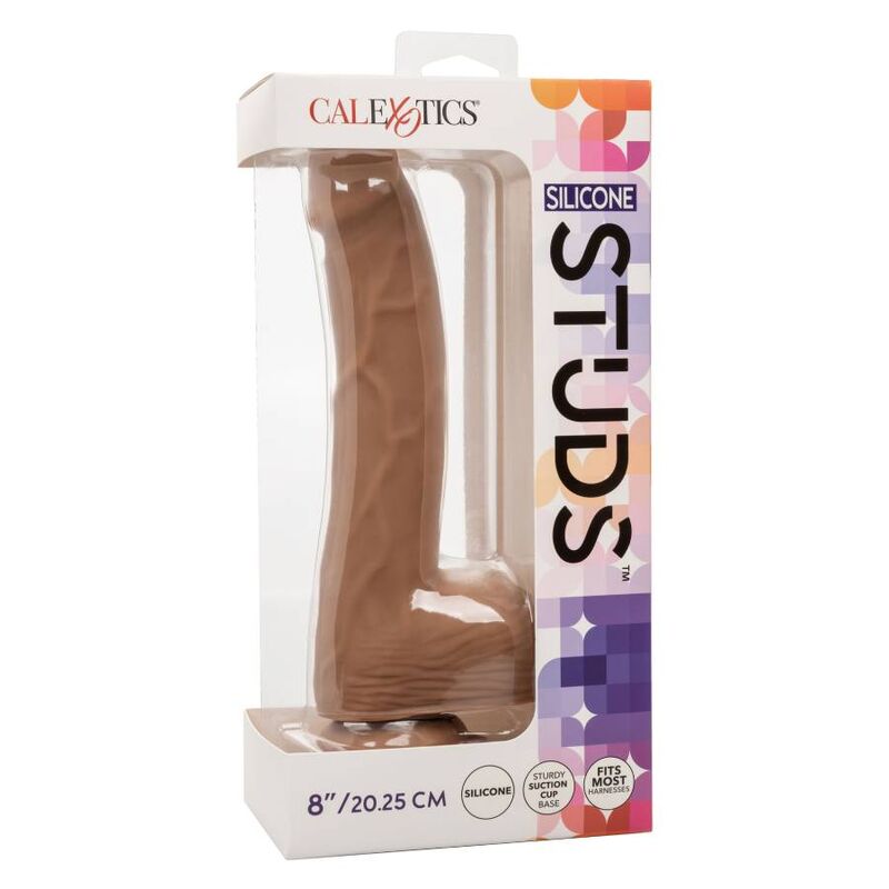 CALIFORNIA EXOTICS - PREGOS DE SILICONE 20.32 CM CASTANHO