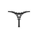 OBSESSIVE - CELIA NOIR TANGA XS/S