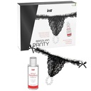 INTT RELEASES - CALÇA BRASILEIRA PRETA COM PÉROLAS E GEL LUBRIFICANTE 50 ML