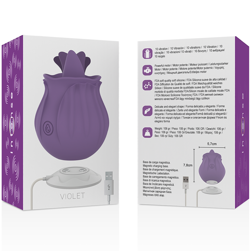 INTENSO - VIOLETA CLIT ESTIMULANDO 10 VIBRAÇÕES ROXO