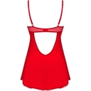 OBSESSIVE - INGRIDIA CHEMISE & TANGA RED XL/XXL