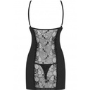 OBSESSIVE - HEARTINA CHEMISE & THONG PRETO L/XL