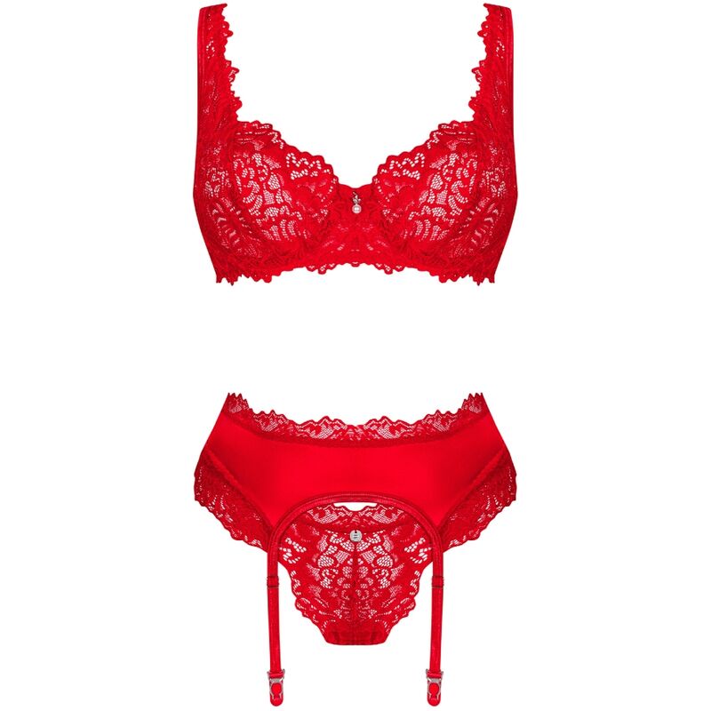OBSESSIVE - CONJUNTO AMOR CHERRIS 3 PEAS L/XL