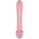 SATISFYER - TRIPLE LOVER RABBIT VIBRADOR MASSAGER ROSA