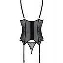 PASSION - MARINA CORSET & TANGA PRETO L/XL