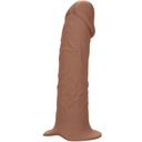 CALIFORNIA EXOTICS - PERFORMANCE MAXX LIFE-LIKE EXTENSION COM ARNÊS PELE MARROM