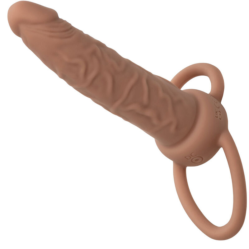 CALIFORNIA EXOTICS - PERFORMANCE MAXX RECARREGVEL DUPLO PENETRADOR PELE MARROM