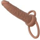 CALIFORNIA EXOTICS - PERFORMANCE MAXX RECARREGVEL DUPLO PENETRADOR PELE MARROM
