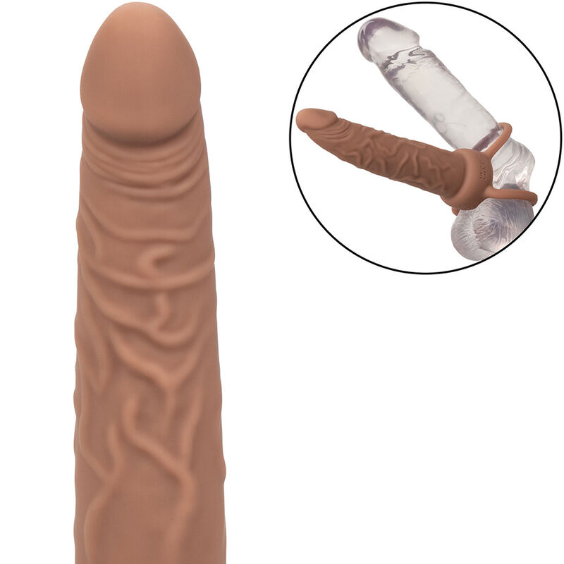 CALIFORNIA EXOTICS - PERFORMANCE MAXX RECARREGVEL DUPLO PENETRADOR PELE MARROM