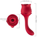 ARMONY - ROSELOVER LAMBENDO CLITÓRIS VIBRANTE E ESTIMULADOR VERMELHO