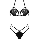 LIVCO CORSETTI FASHION - JIMENA LC 20216 BRA + TANGA PRETO TAMANHO ÚNICO