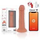 ONINDER - GRANDE VIBRADOR BOGOTÃ DILDO 9 VELOCIDADES NATURAL 22 CM -O- 4,5 CM - APLICATIVO GRATUITO