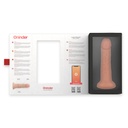 ONINDER - GRANDE VIBRADOR BOGOTÃ DILDO 9 VELOCIDADES NATURAL 22 CM -O- 4,5 CM - APLICATIVO GRATUITO