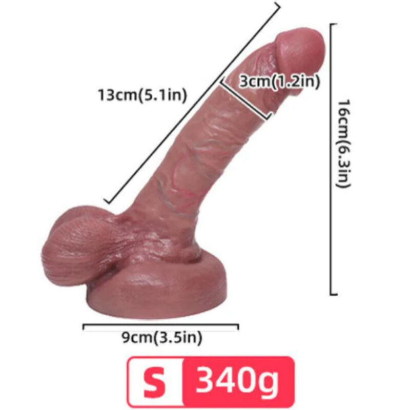 ARMONY - DILDO SILICONE LÃQUIDO REALISTA 13 CM