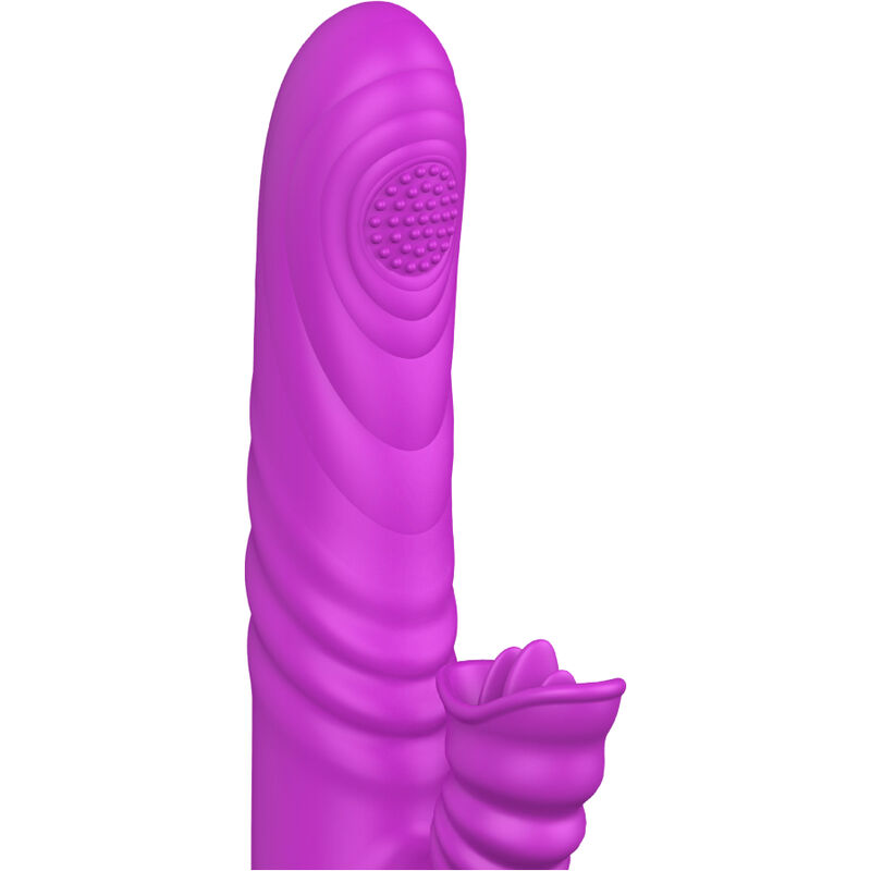 ARMONY - VIBRADOR MULTIFUNO ANGELIA COM LÃNGUA ESTIMULANTE EFEITO CALOR VIOLETA