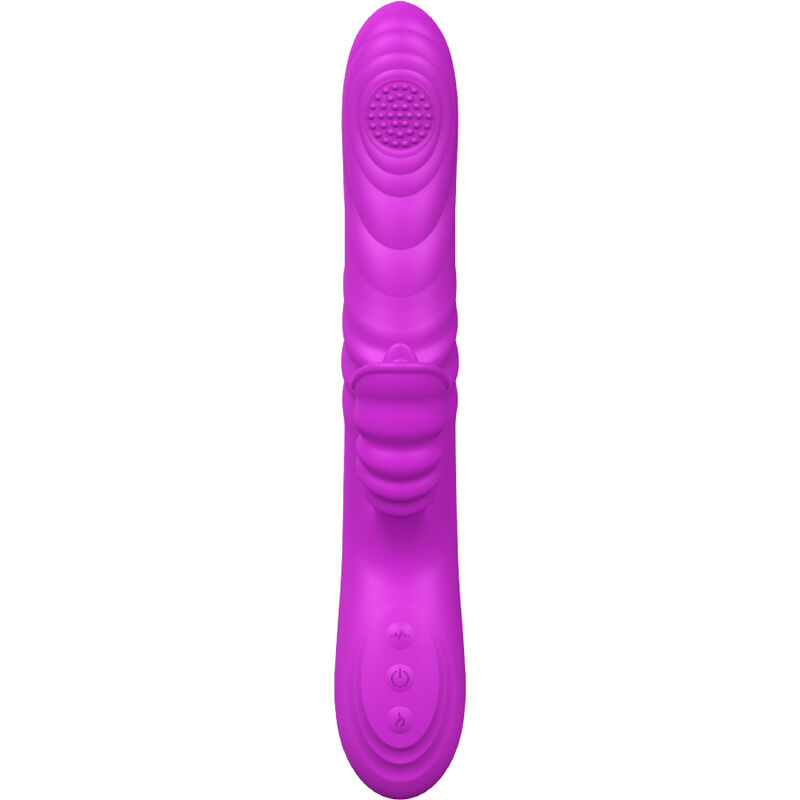 ARMONY - VIBRADOR MULTIFUNO ANGELIA COM LÃNGUA ESTIMULANTE EFEITO CALOR VIOLETA