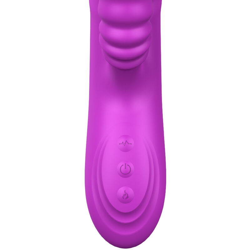 ARMONY - ANGELIA VIBRADOR MULTIFUNO LÃNGUA DUPLA EFEITO DE CALOR VIOLETA