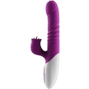 ARMONY - VIBRADOR DE LÃNGUA DUPLA E EFEITO DE CALOR VIOLETA DE EMPURRO