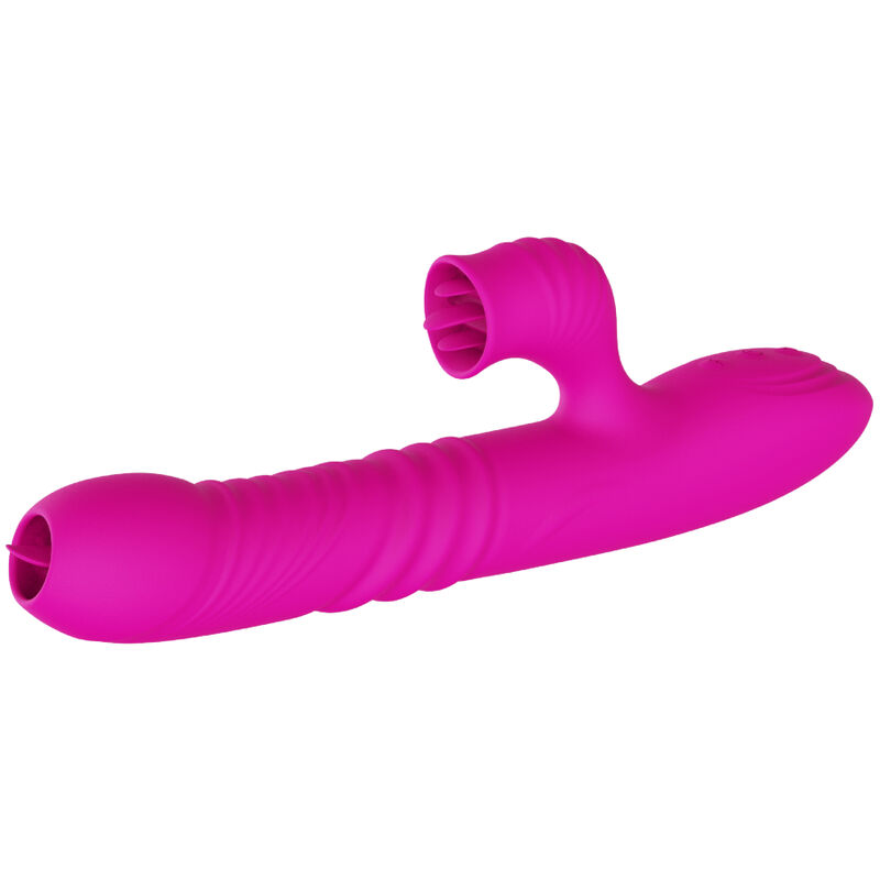 ARMONY - VIBRADOR FANNY MULTIFUNÃÃO LÃNGUA DUPLA EFEITO CALOR ROSA