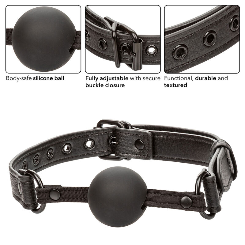 CALEXOTICS - NOCTURNAL MORDAÃA DE BOLA SILICONE PRETO