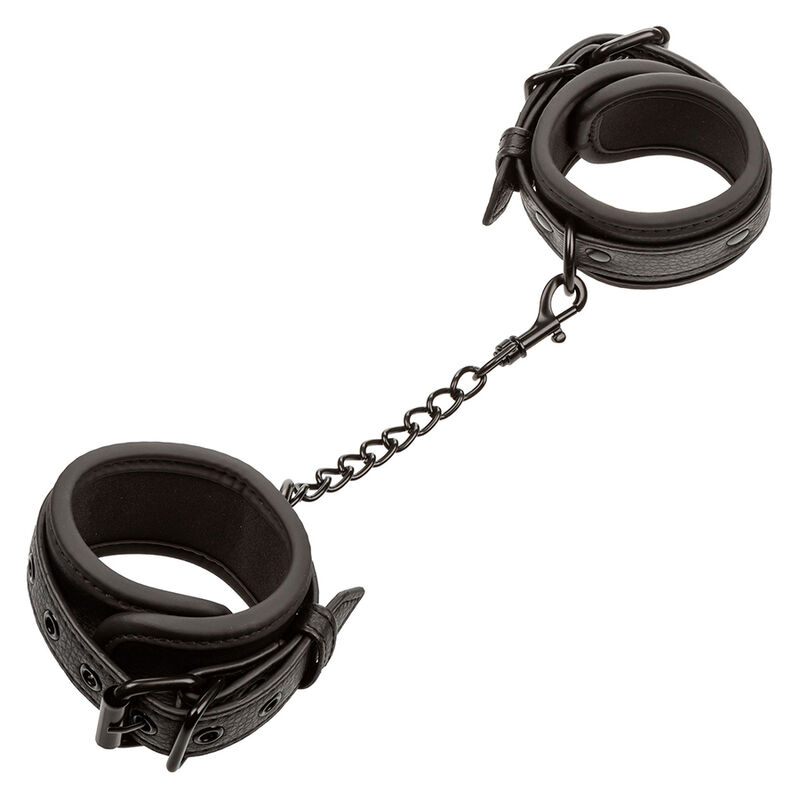 CALEXOTICS - NOCTURNAL PULSEIRAS DE COURO AJUSTÃVEIS PRETAS