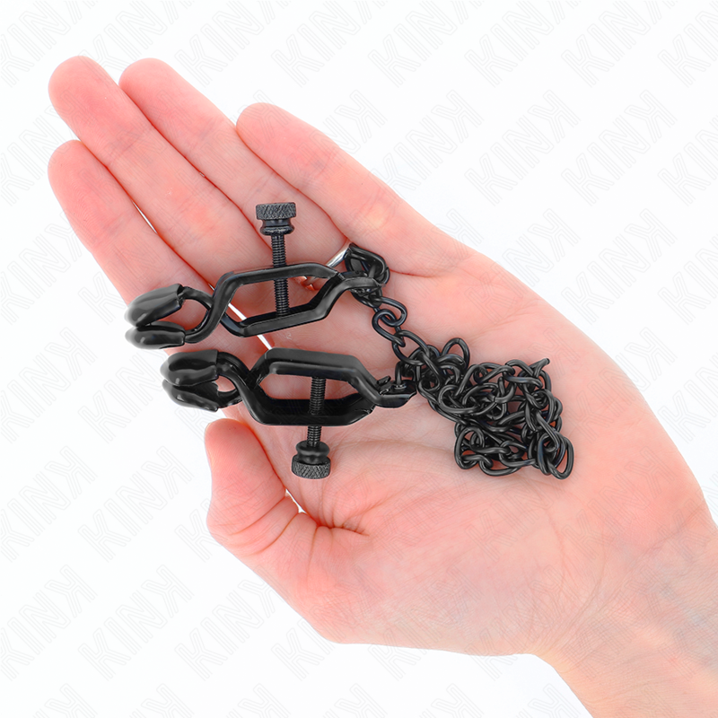 KINK - PINÃAS DE CORRENTE PLANA PRETAS 30 CM