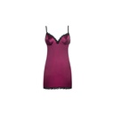 LIVCO CORSETTI FASHION - PHEMIENA CF 90433 CHEMISE + TANGA BURGUNDY S/M
