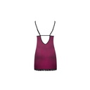 LIVCO CORSETTI FASHION - PHEMIENA CF 90433 CHEMISE + TANGA BURGUNDY S/M