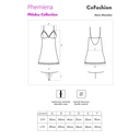 LIVCO CORSETTI FASHION - PHEMIENA CF 90433 CHEMISE + TANGA BURGUNDY S/M