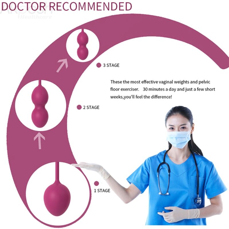 ARMONY - ANABIOSIS VAGINAL DUMBBELL 3 NÃVEIS BORGONHA