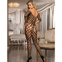 SUBBLIME - 951719 BODYSTOCKING OMBROS ABERTOS REDE ARRASTO PRETO TAMANHO ÃNICO
