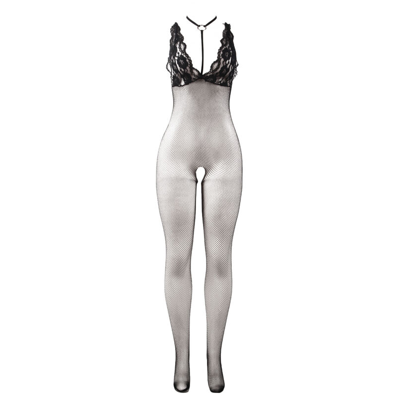 SUBBLIME - 951993 BODYSTOCKING SEM COSTAS DE REDE TRANSPARENTE PRETO TAMANHO ÃNICO