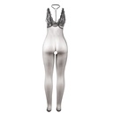 SUBBLIME - 951993 BODYSTOCKING SEM COSTAS DE REDE TRANSPARENTE PRETO TAMANHO ÃNICO