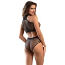 SUBBLIME - 952082 BODYSTOCKING FISHNET SET COM Strass PRETO TAMANHO ÃNICO