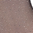 SUBBLIME - 952297 BODYSTOCKING DE REDE ARRASTADORA BRILHANTE COM OMBROS DE FORA MANGA LONGA PRETO TAMANHO ÃNICO