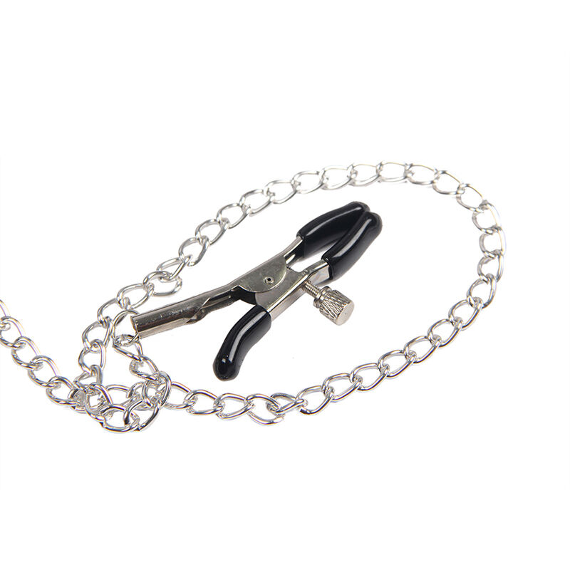 SUBBLIME - 953720 BONDAGE COURO TIRAS BREAST CLAMPS PRETO TAMANHO ÃNICO