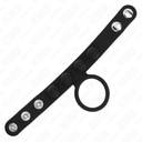 KINK - ANEL DE COURO PARA PÃNIS 3,5 CM COM FECHO DE PRESSÃO 23 X 2 CM
