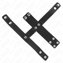 KINK - ANEL DE COURO PARA PÃNIS COM DIVISOR DE BOLAS AJUSTÃVEL
