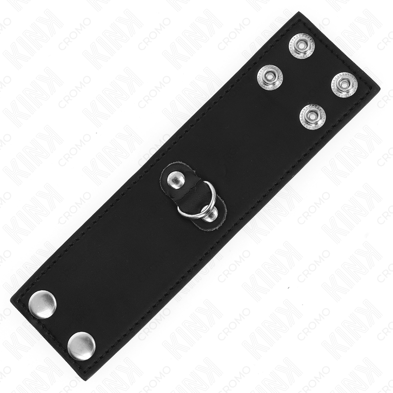KINK - ANEL DE COURO PARA PÃNIS COM FECHO DE PRESSÃO 18 X 5 CM