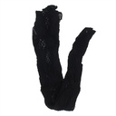SUBBLIME - 952129 BODYSTOCKING DE REDE COM DESIGN DE VESTIDO E DETALHES FLORAIS PRETO TAMANHO ÃNICO